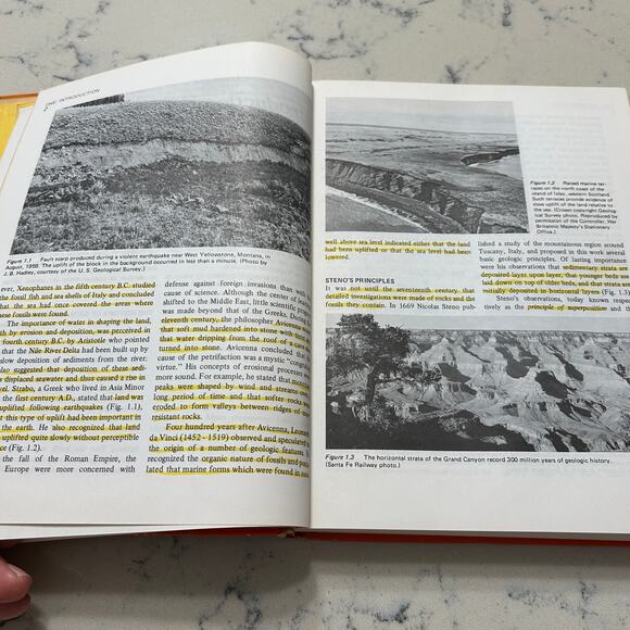 Earth History and Plate Tectonics, Seyfert and Sirkin, 1973, Orange Hardcover - Picture 6 of 15